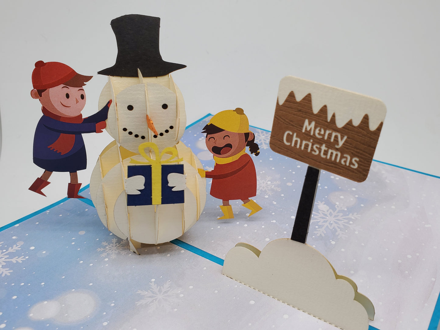 Christmas Kids & Snowman