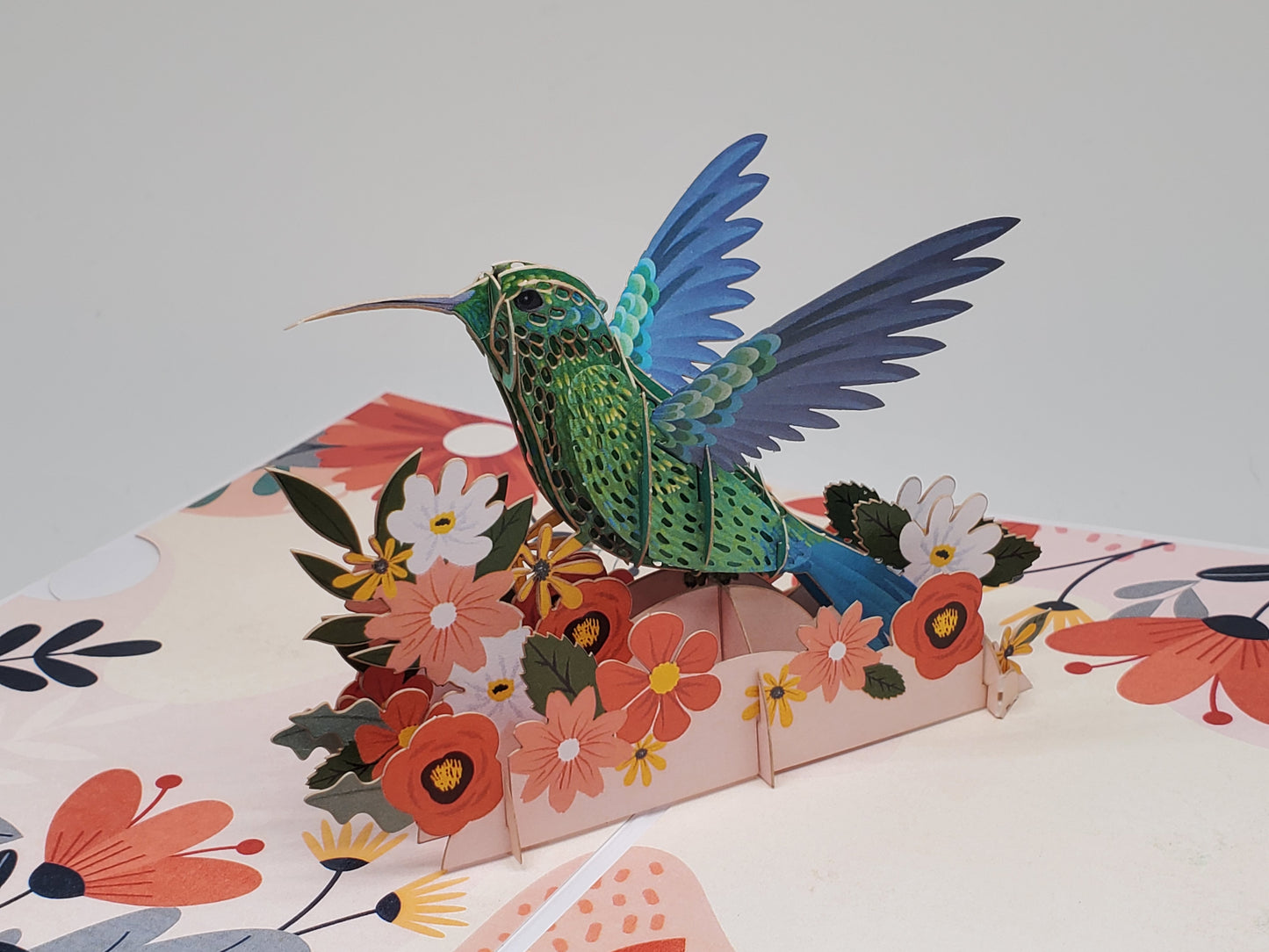 Hummingbird on Flower