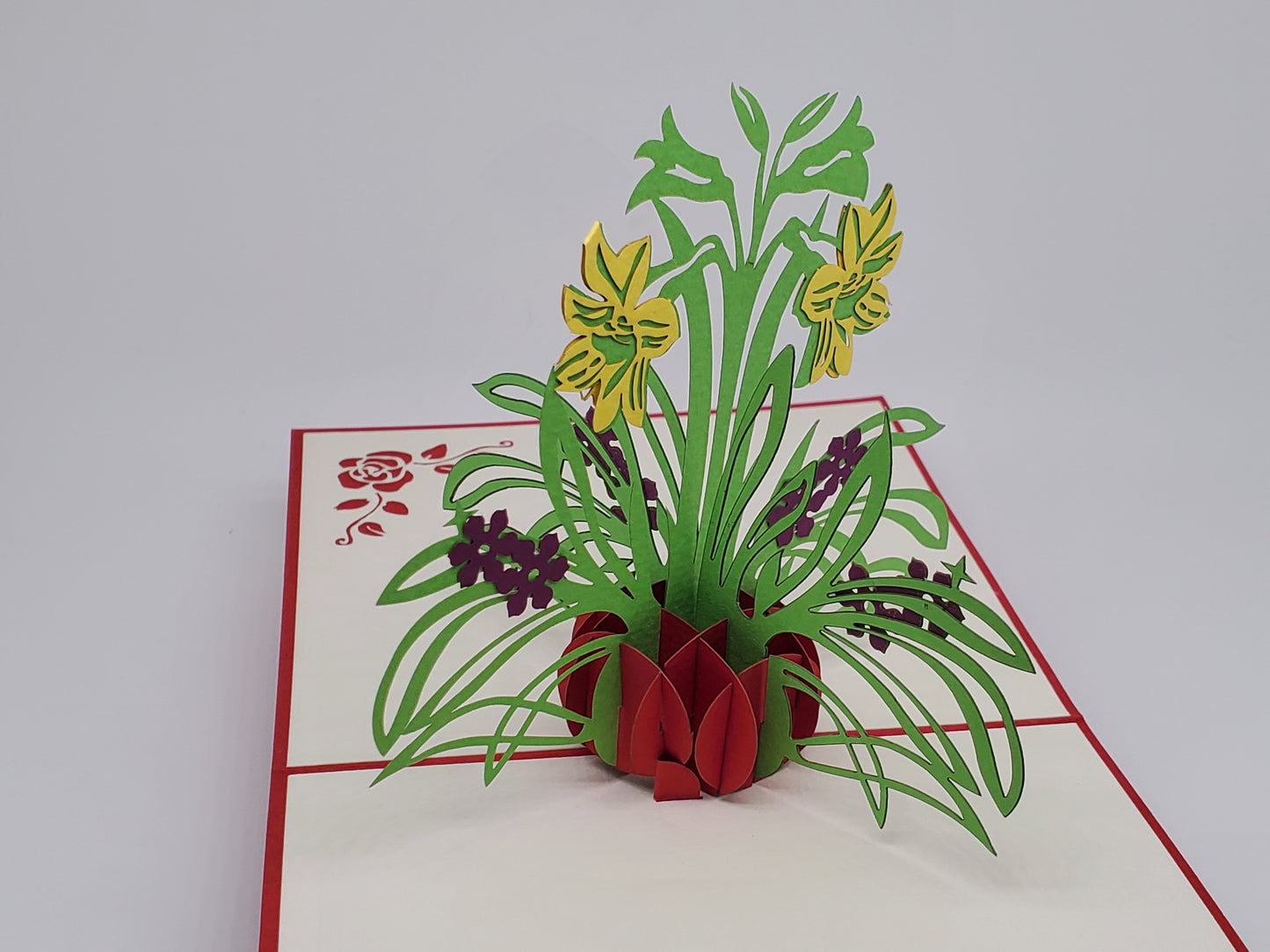 Lily Flower 3D Pop Up Card
