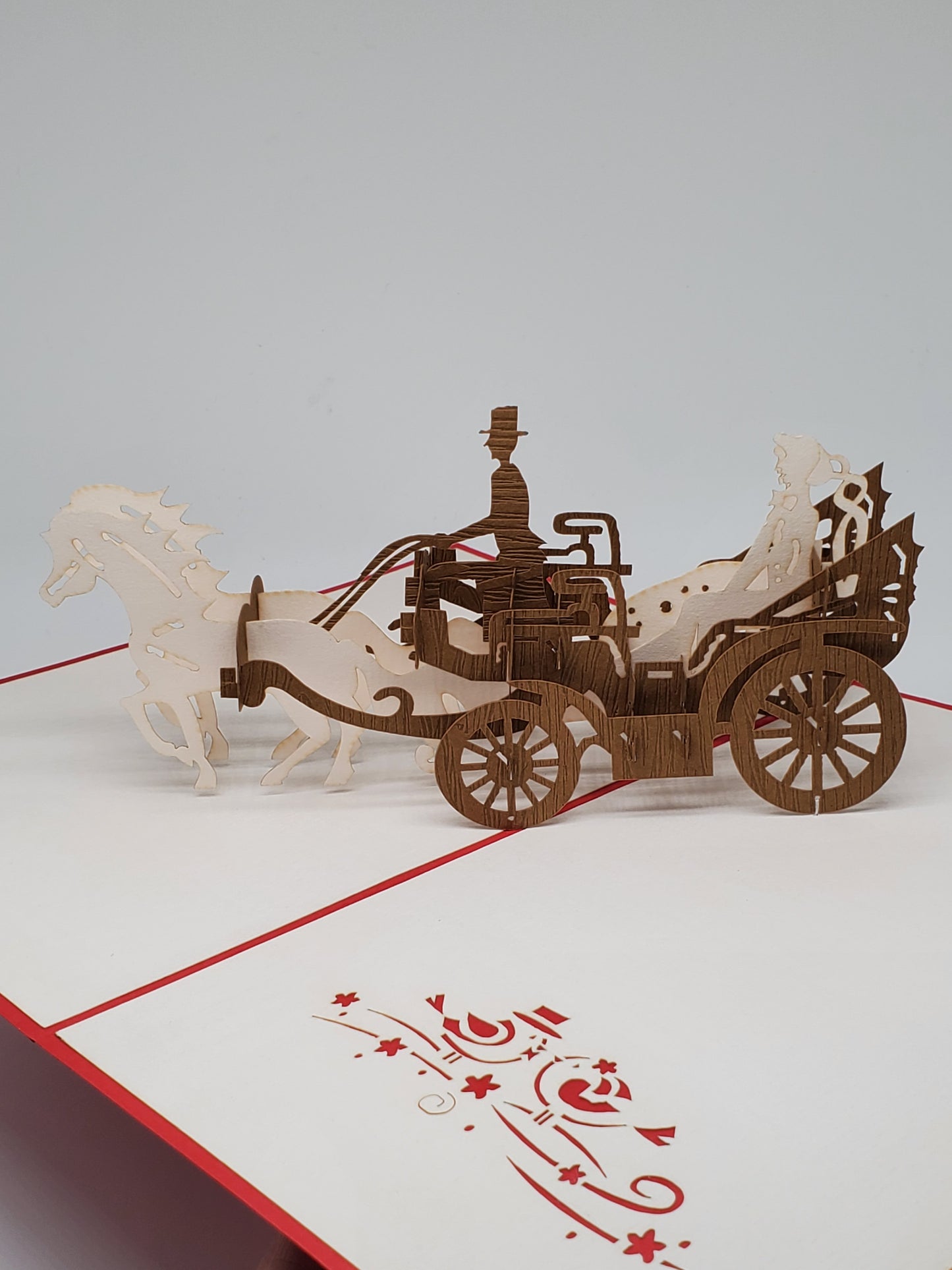 Horse Carriage Ride 3D Pop Up Card