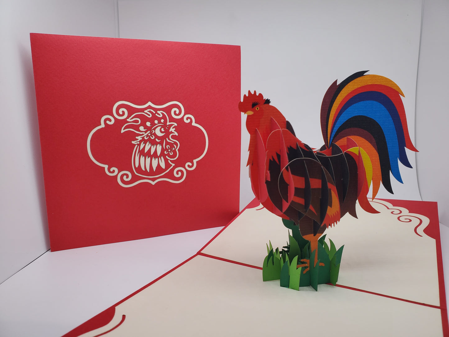 Rooster 3D Pop Up Card