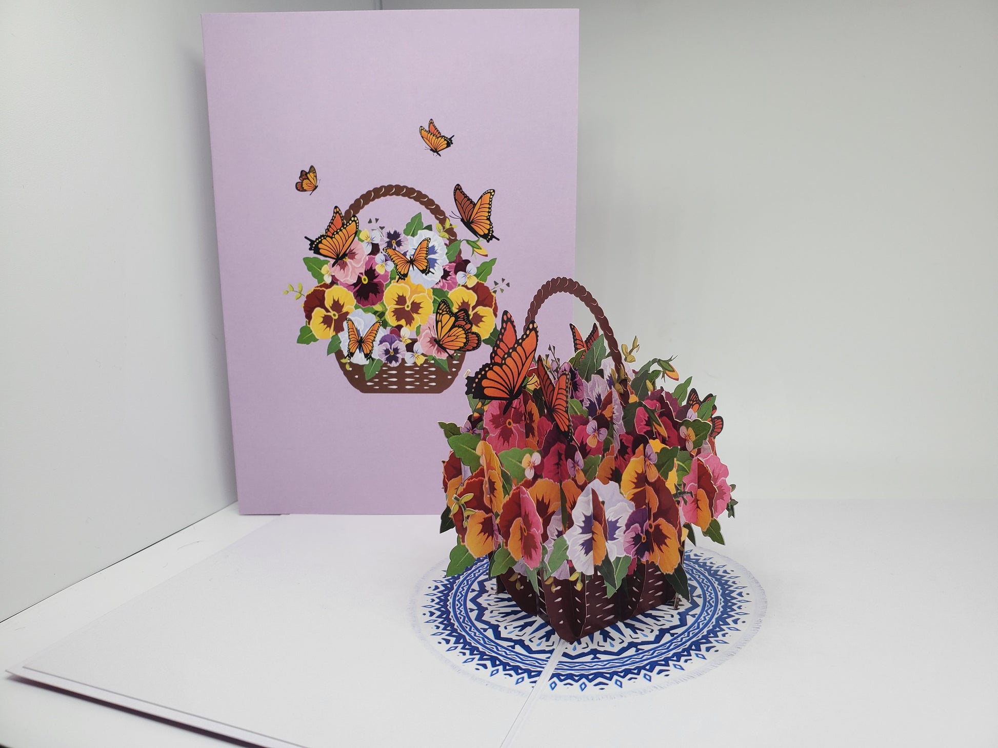 Flower Basket 3D Pop Up Card