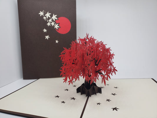 Japanese Maple Tree 3D Pop Up Card
