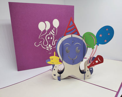 Octopus Birthday 3D Pop Up Card