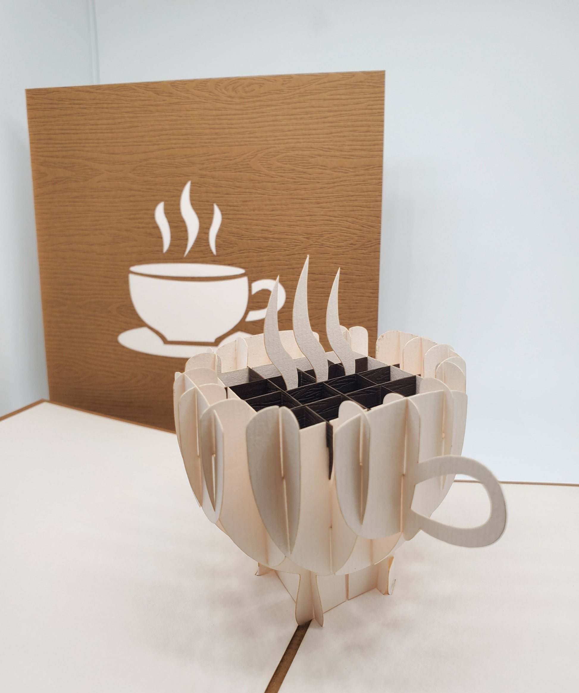 Coffee Cup 3D Pop Up Card