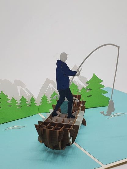 Fishing 3D Pop Up Card