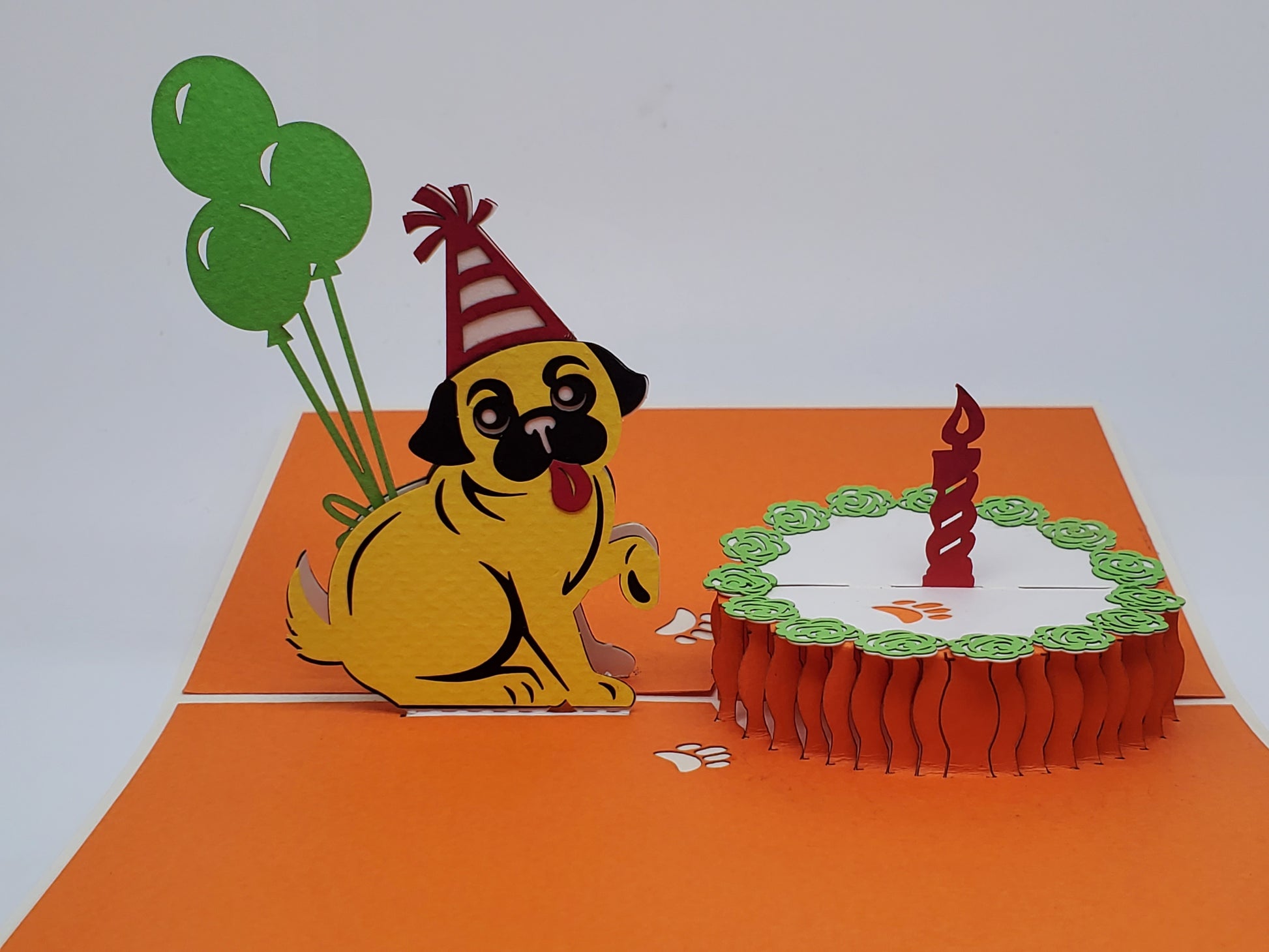 Dog Birthday 3D Pop Up Card