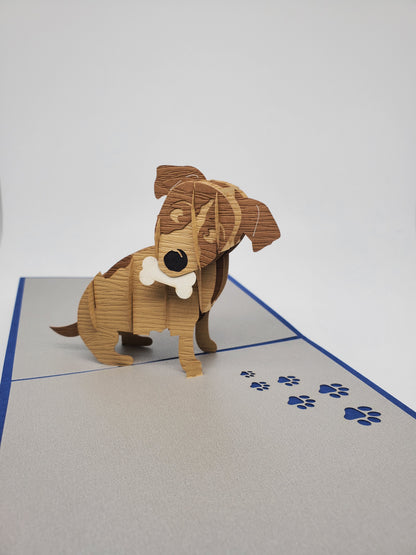 Cute Little Doggie 3D Pop Up Card