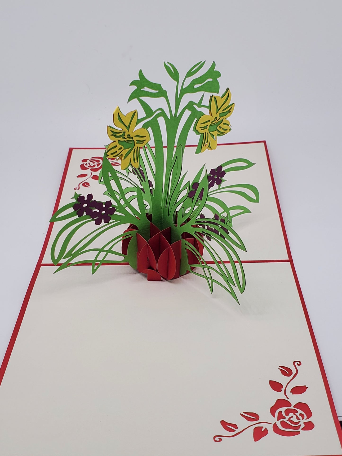 Lily Flower 3D Pop Up Card