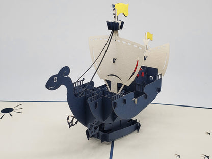 Going Merry Ship 3D Pop Up Card