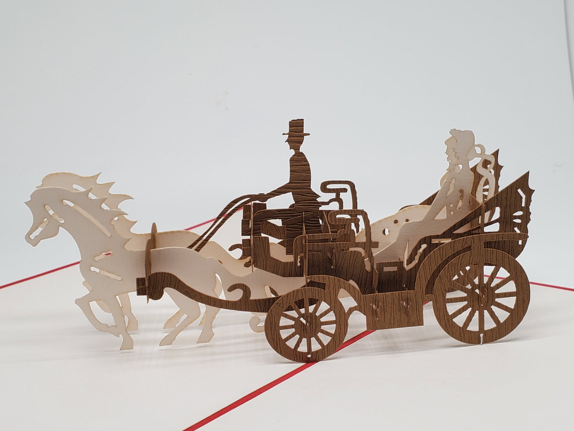 Horse Carriage Ride 3D Pop Up Card